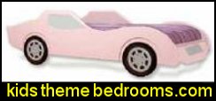 Twin Pink Convertible Car Bed Woodworking Plans