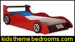 Twin Red Racing Car Bed Woodworking Plans