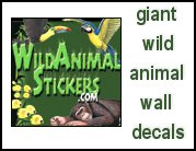 jungle - ocean - theme life size wall stick ups
Wild Animal Stickers! Full color, giant wild animal wall decals for the playroom, den, kids rooms, wherever! Create whole jungle scenes or compliment your existing decor. Easy to apply and remove. High-quality artwork, huge selection. walls of the wild critter walls - peel and stick wall decor